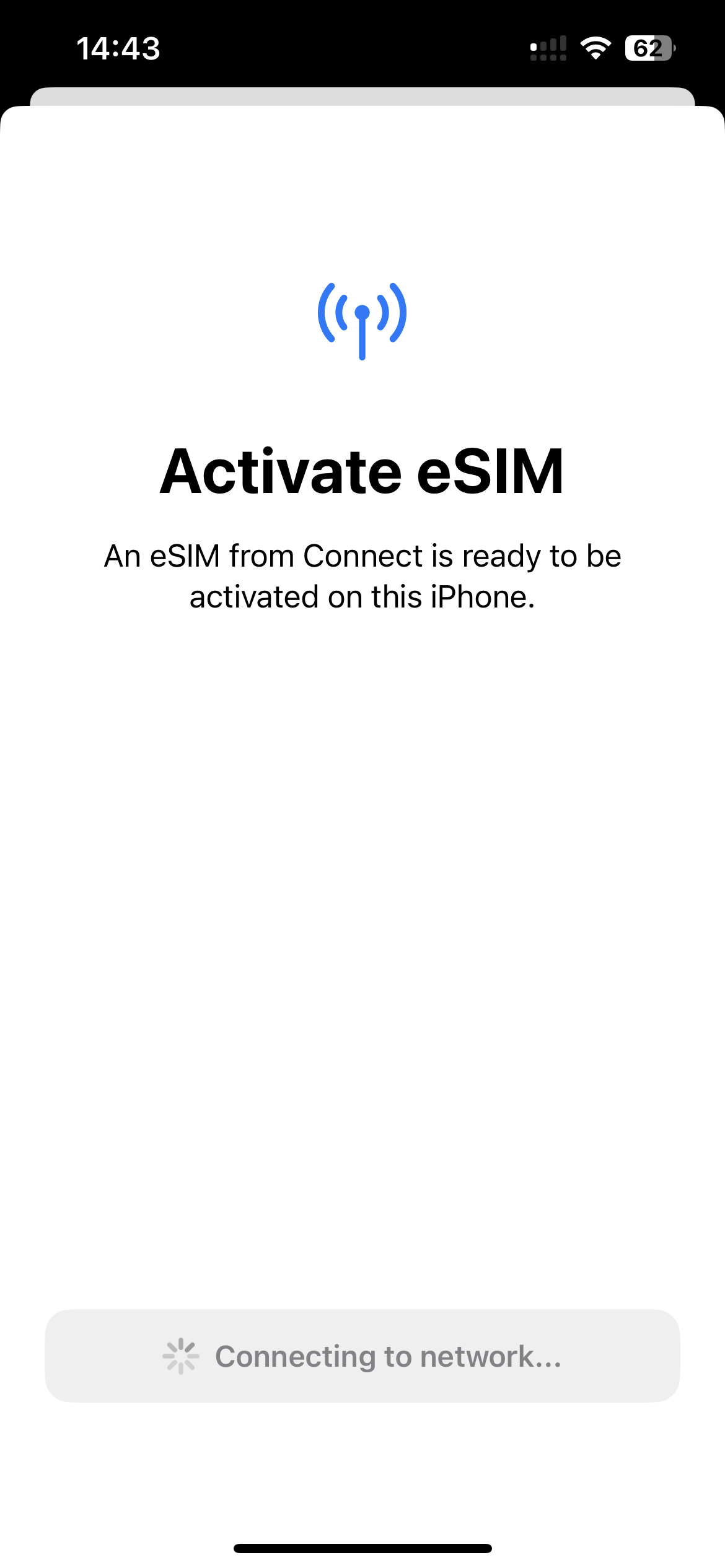 iPhone eSIM Setup Step 2.2