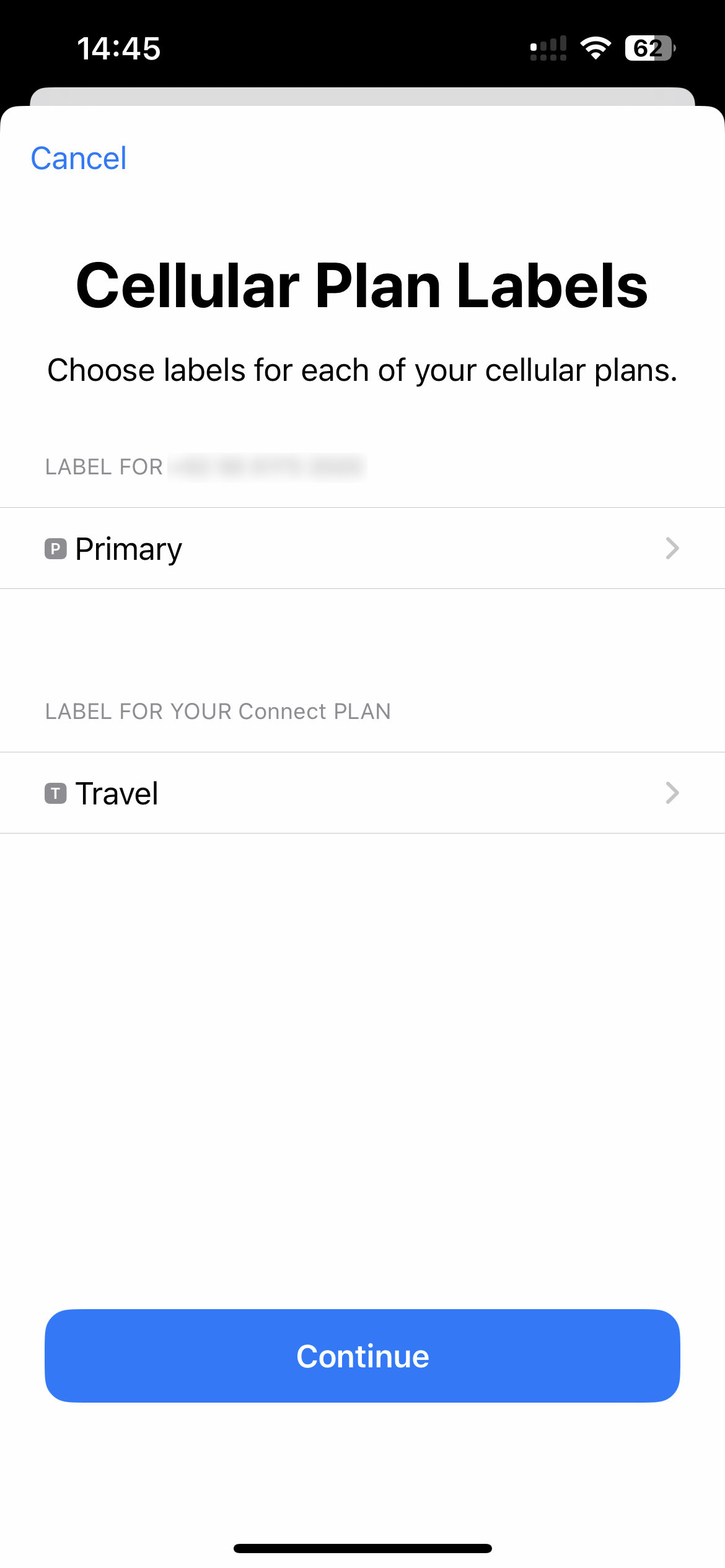 iPhone eSIM Setup Step 2.3